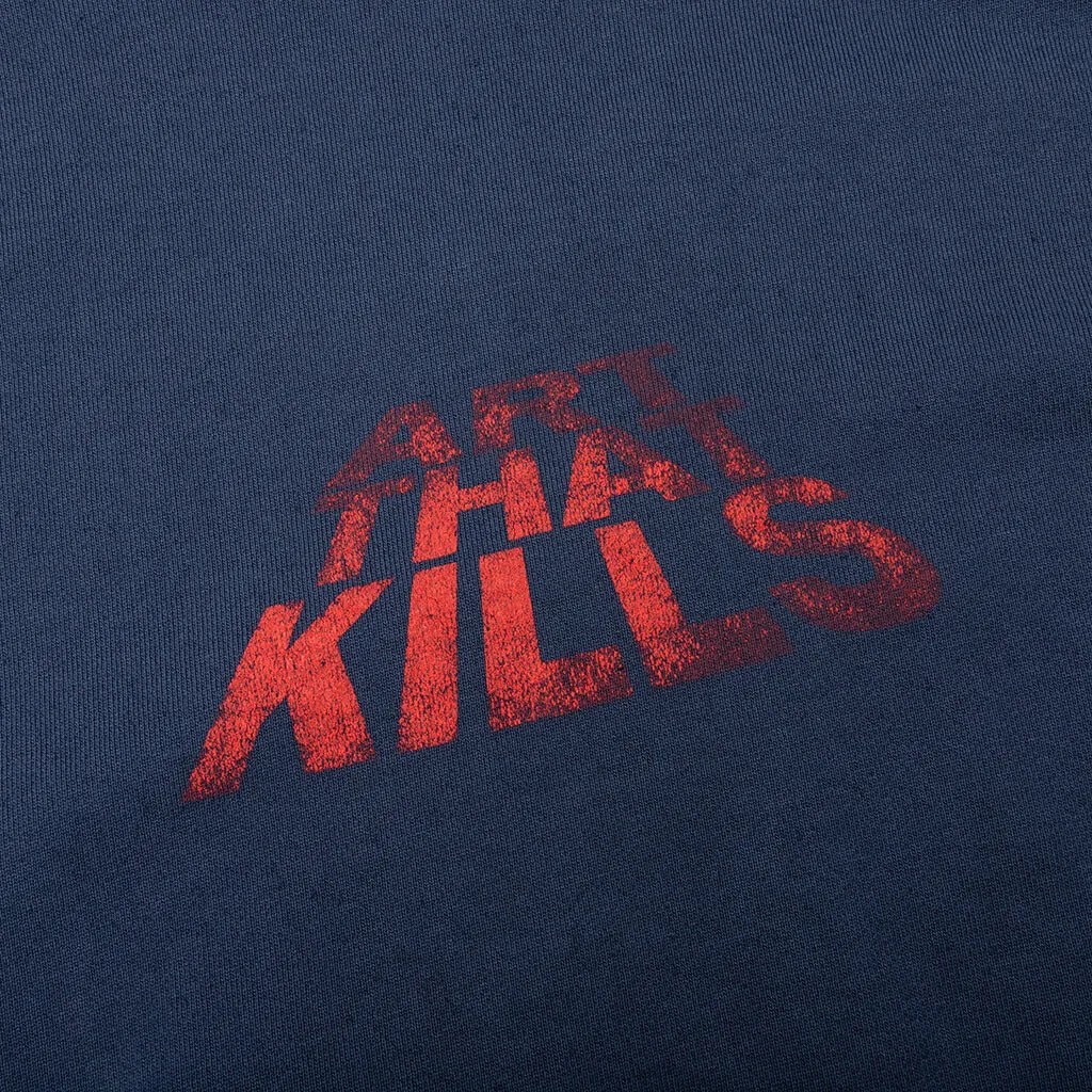 ATK Stacked Logo Hoodie - Navy