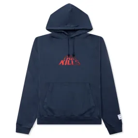 ATK Stacked Logo Hoodie - Navy