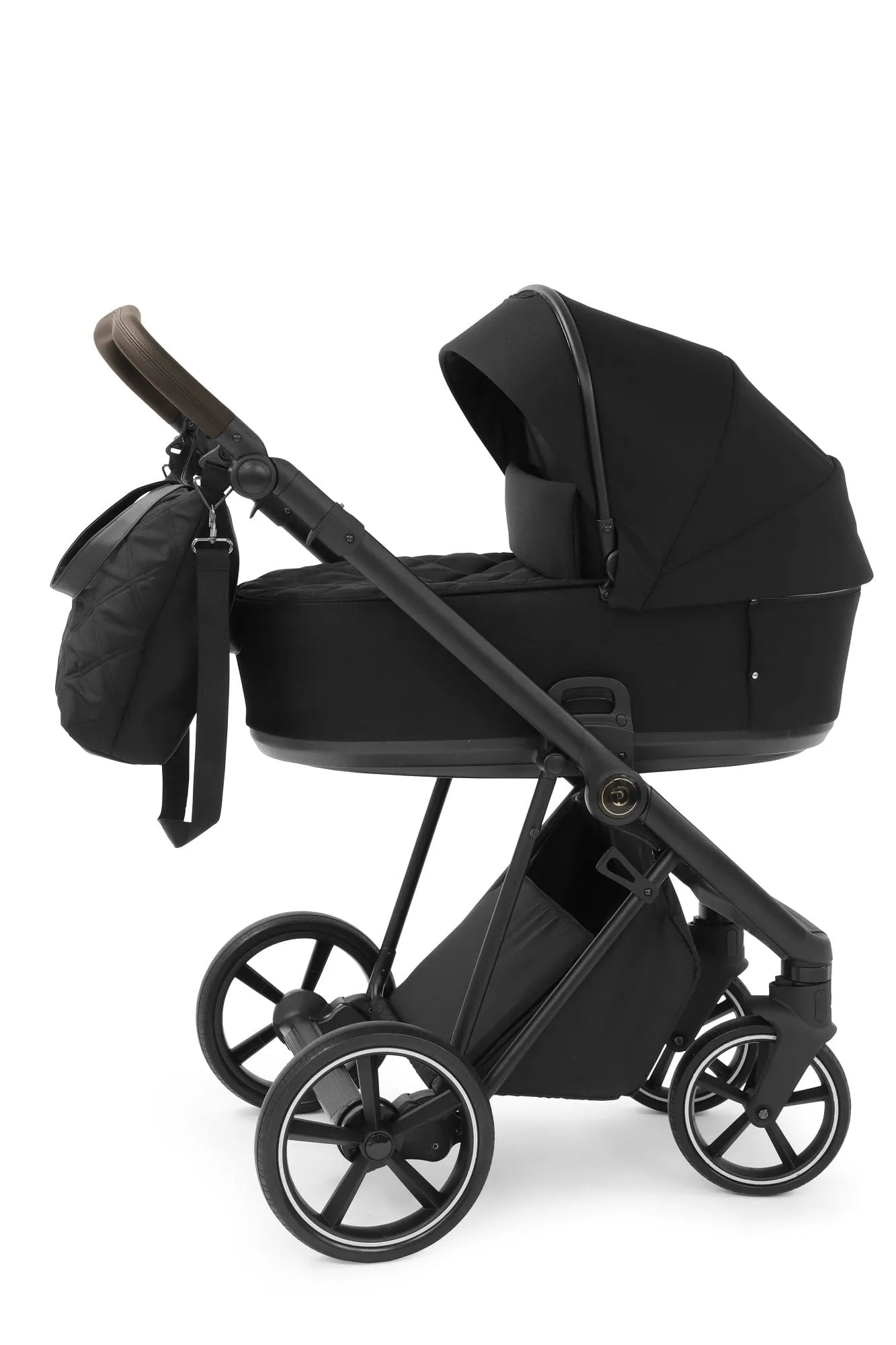 BabyStyle Prestige Vogue Pushchair - Earth / Black Frame / Brown Leather