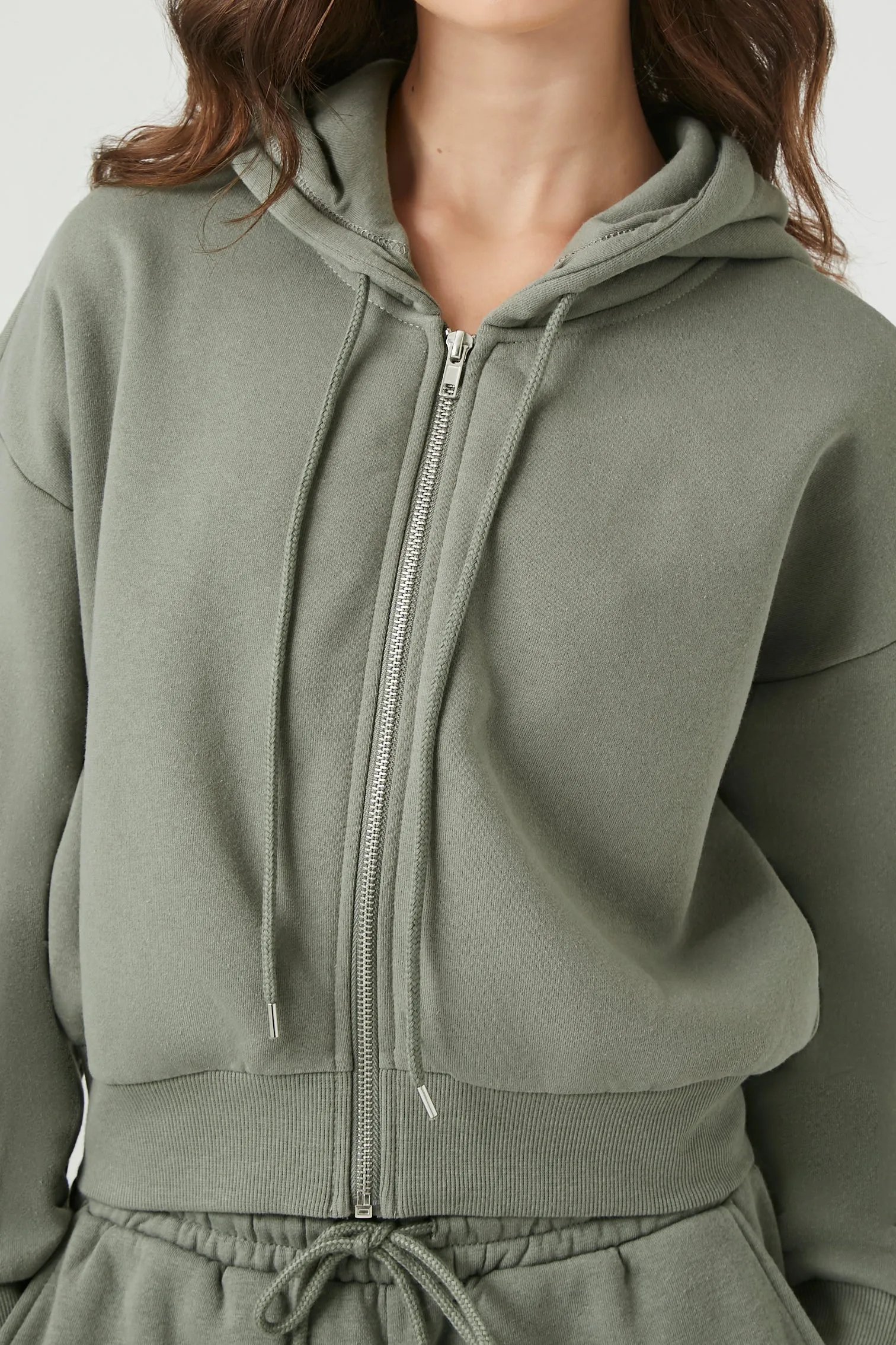 Basic Fleece Zip-Up Hoodie