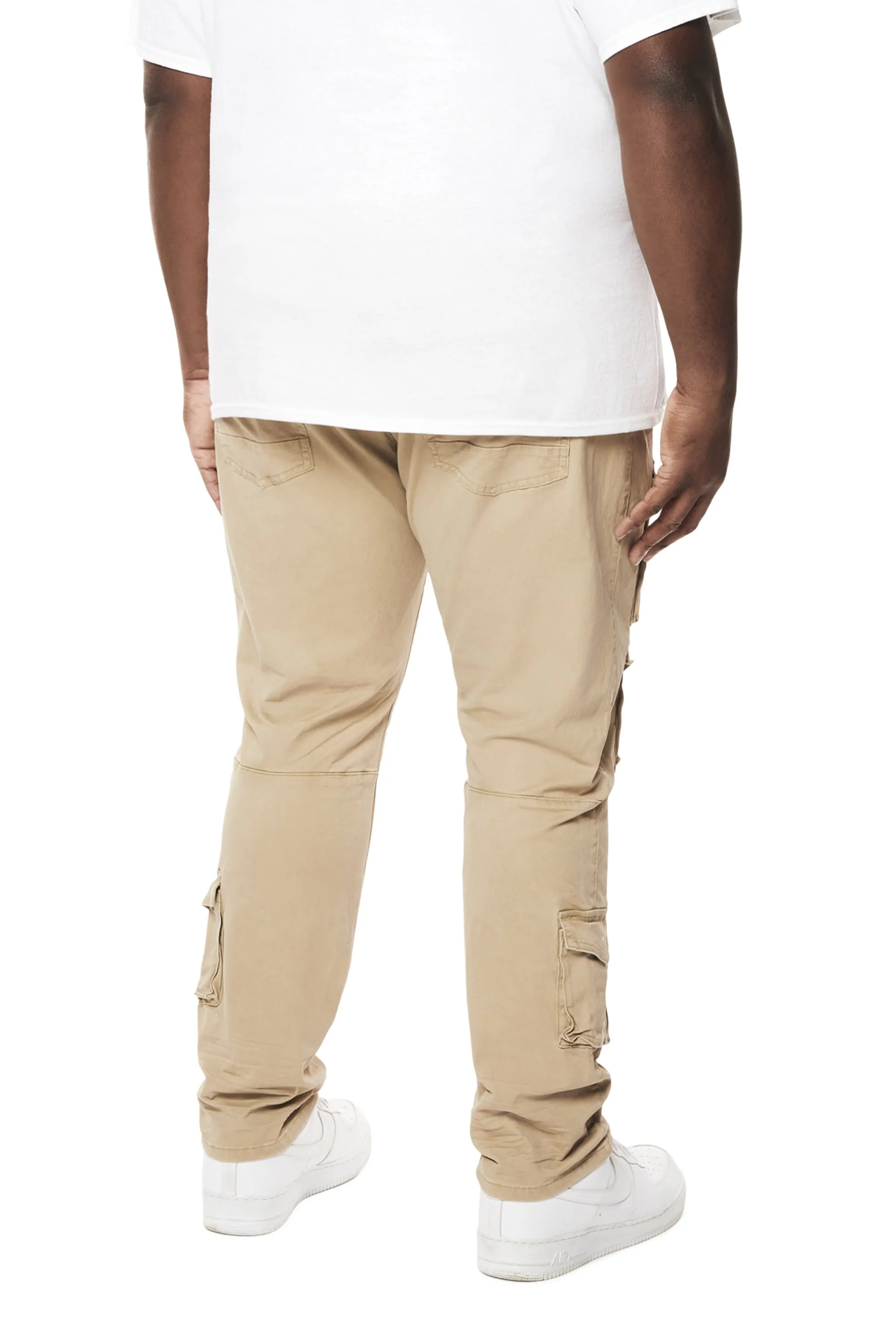 Big and Tall - 10 Pocket Twill Pants - Khaki