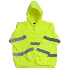 Blackrock Hi Vis Yellow Hooded Sweatshirt