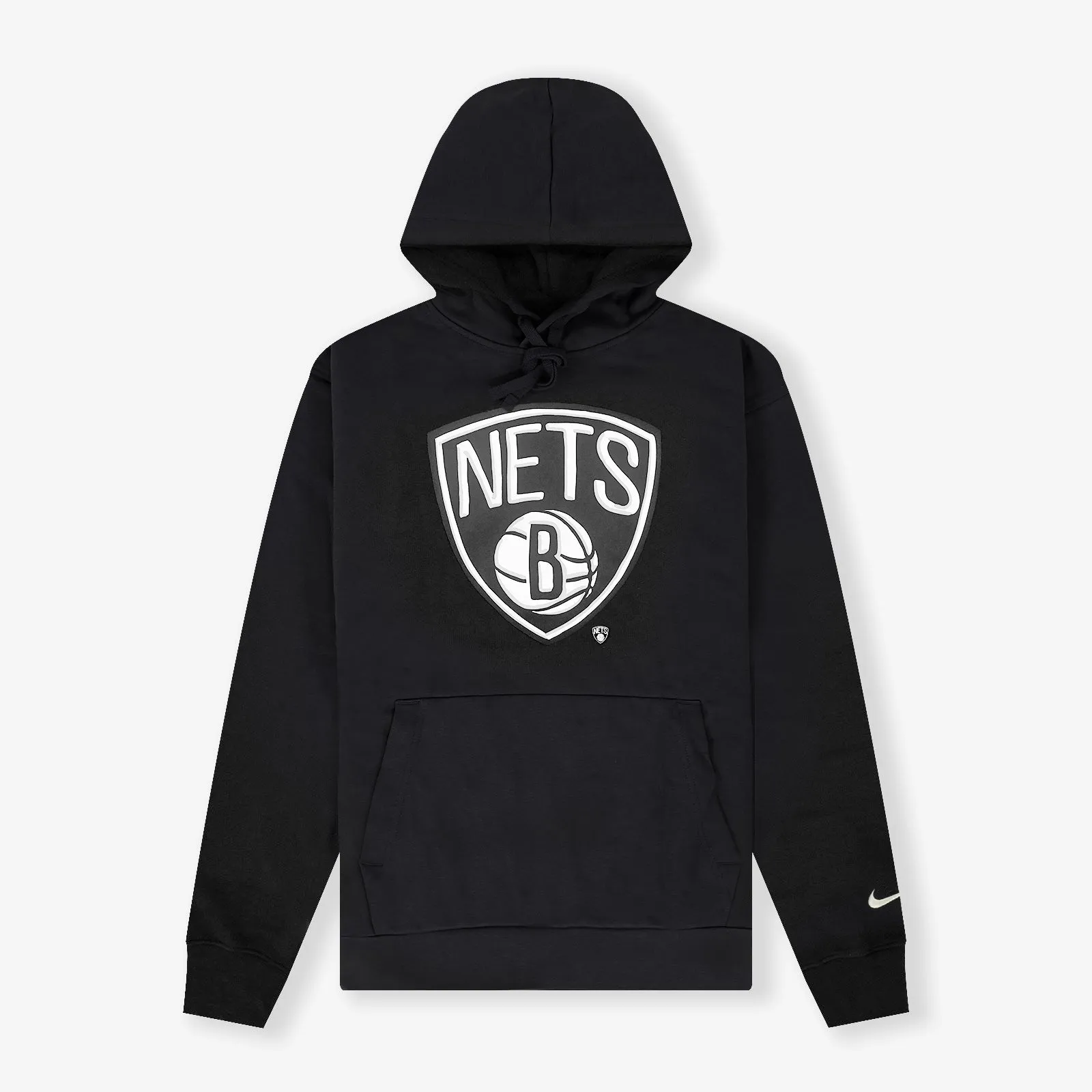 Brooklyn Nets NBA Essential Fleece Hoodie - Black