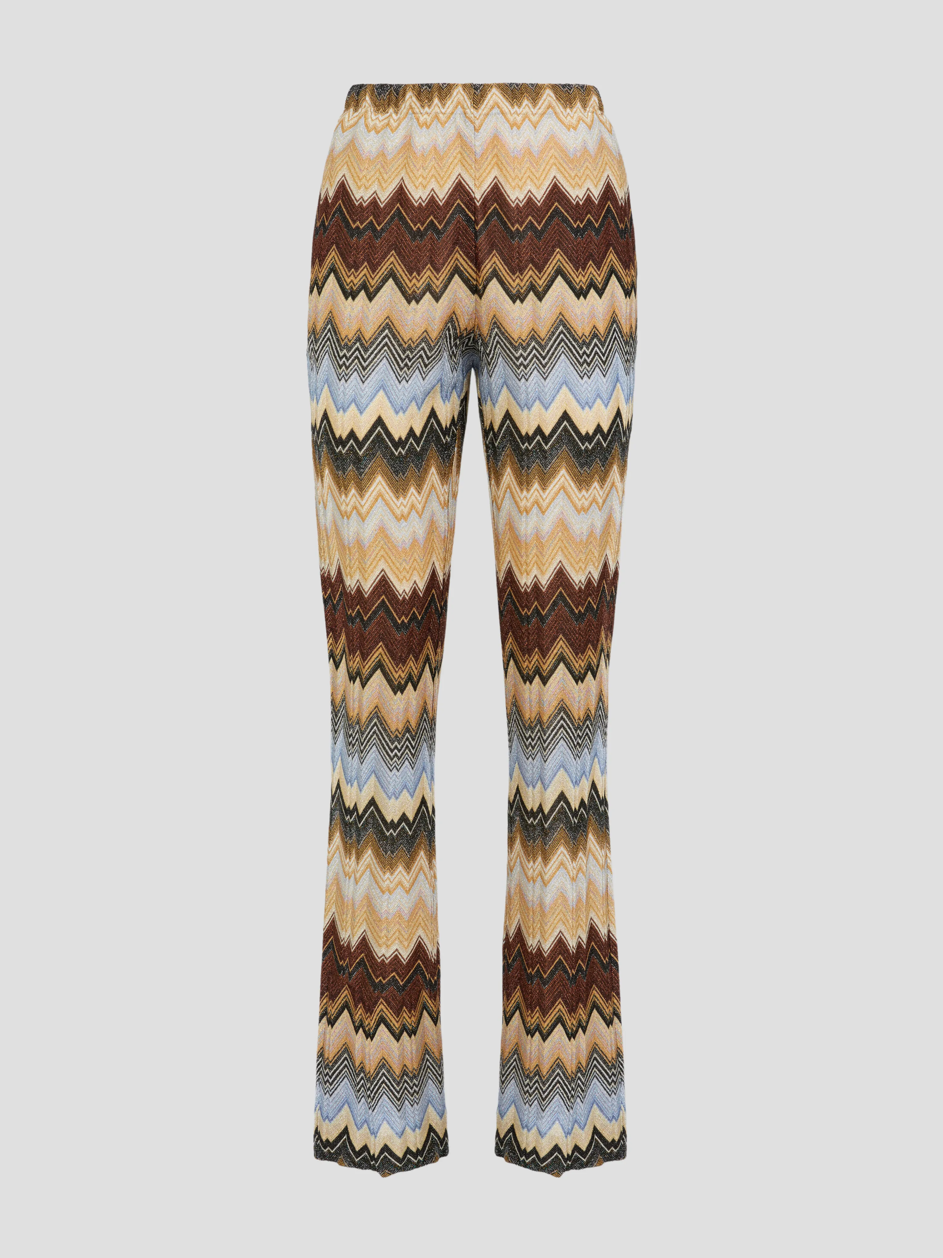 Brown Multi Zig Zag Pant