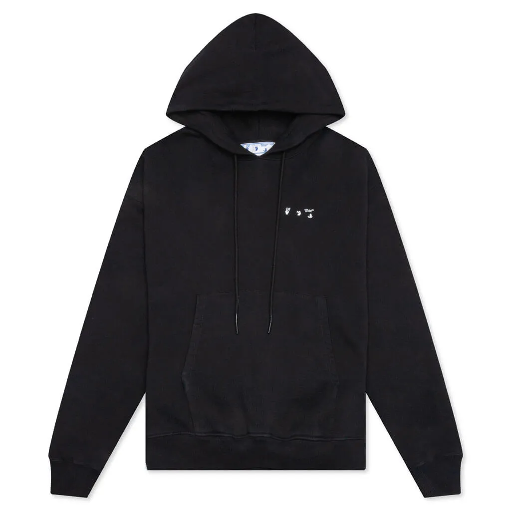 Caravaggio Paint Over Hoodie - Black/White