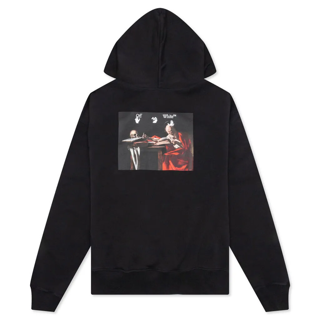 Caravaggio Paint Over Hoodie - Black/White