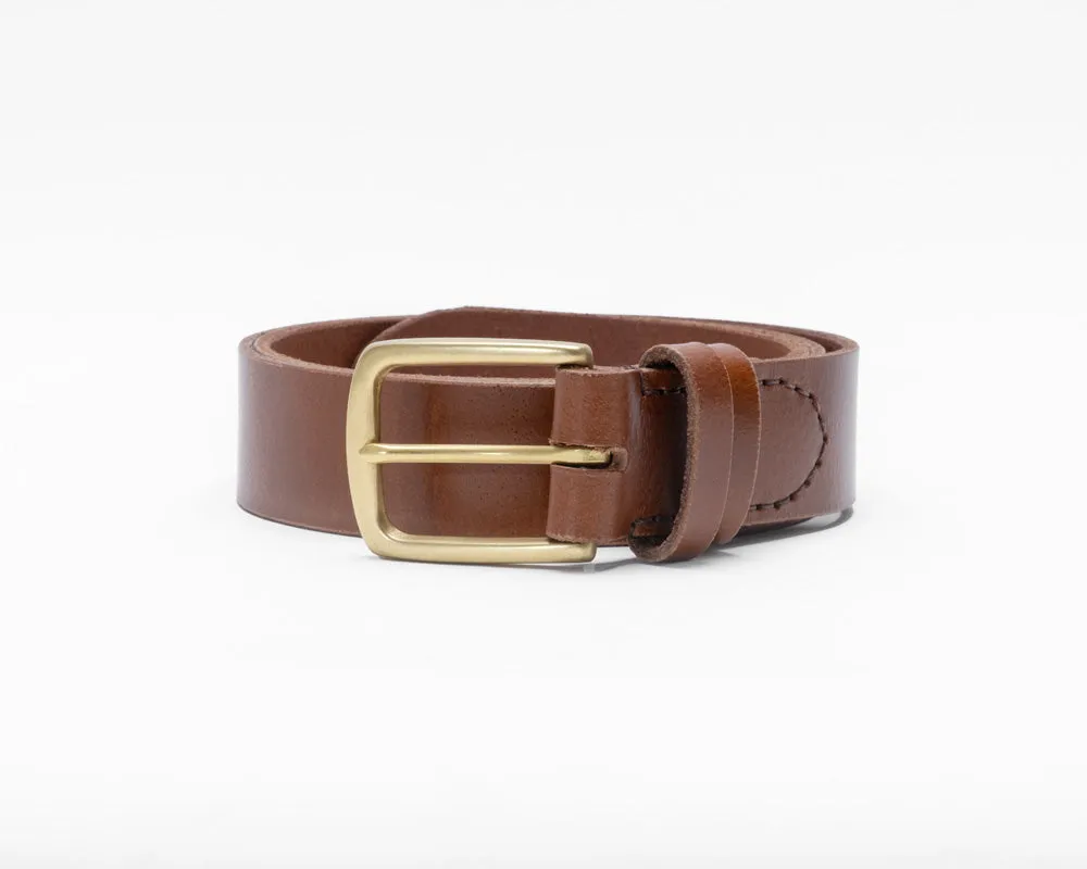 Chestnut Brown Leather Belt