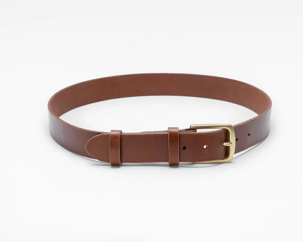 Chestnut Brown Leather Belt