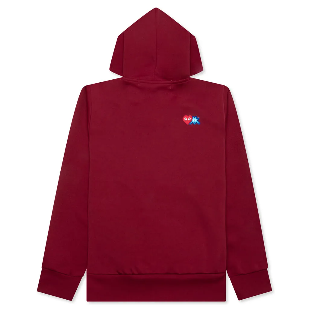 Comme des Garcons PLAY x the Artist Invader Women's Full-Zip Hoodie - Burgundy