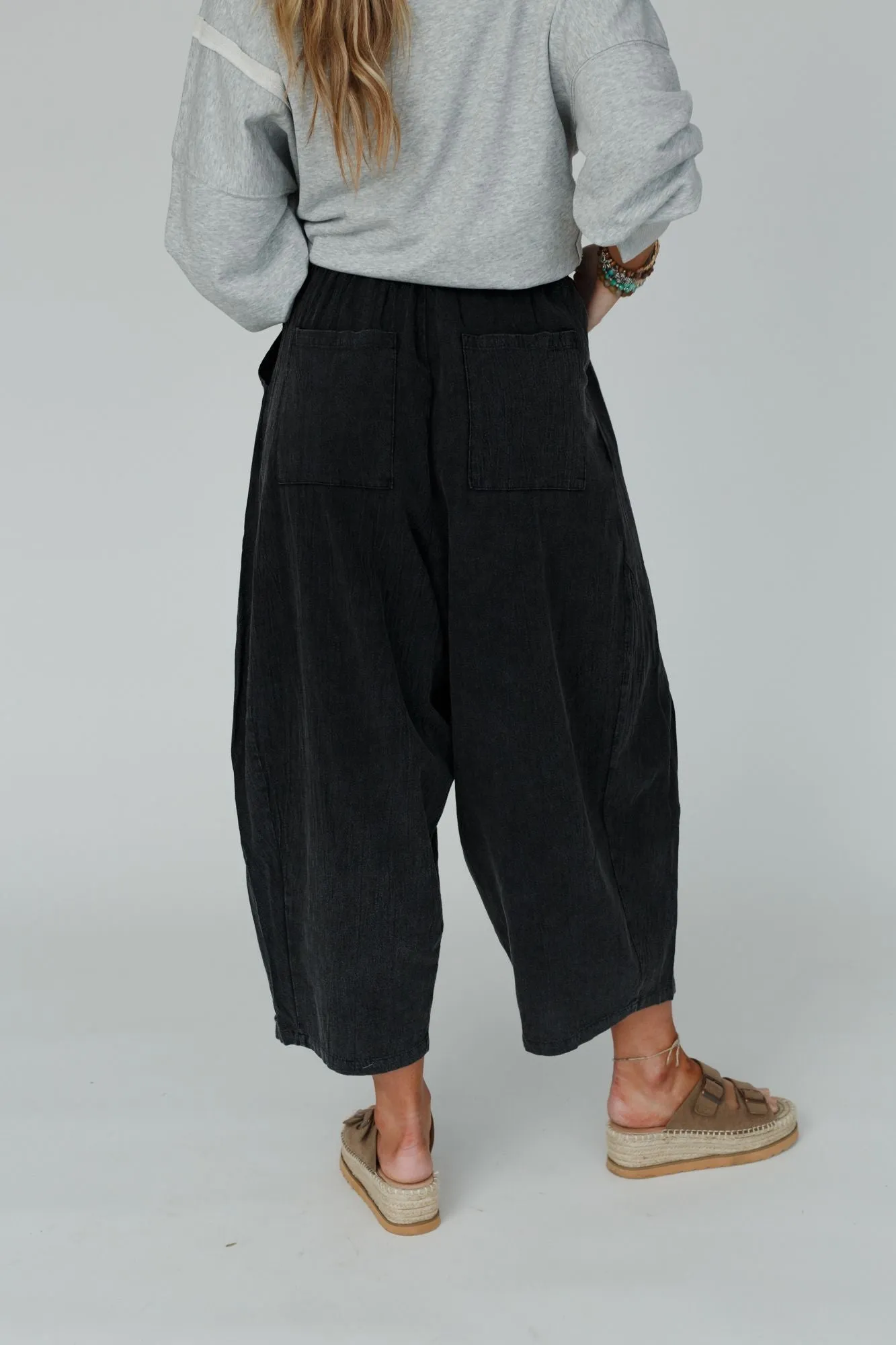 Country Mile Wide Leg Pants - Black