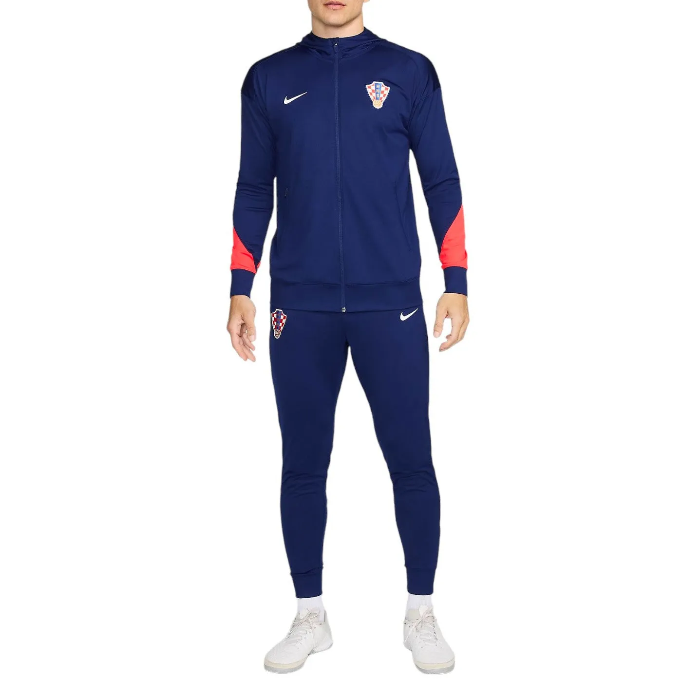 Croatia hooded presentation Soccer tracksuit 2024/25 navy - Nike