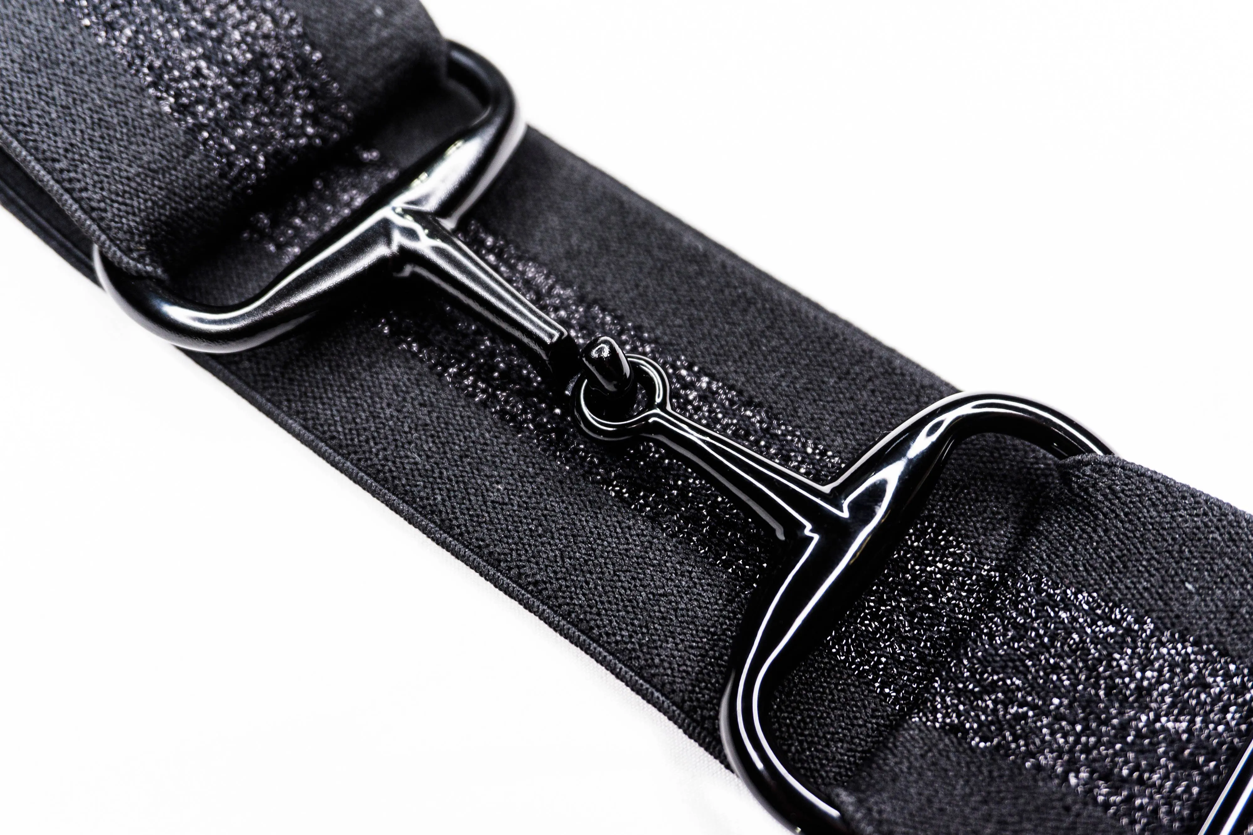 ELLANY - DARK HORSE 2" BLACK SNAFFLE ELASTIC BELT