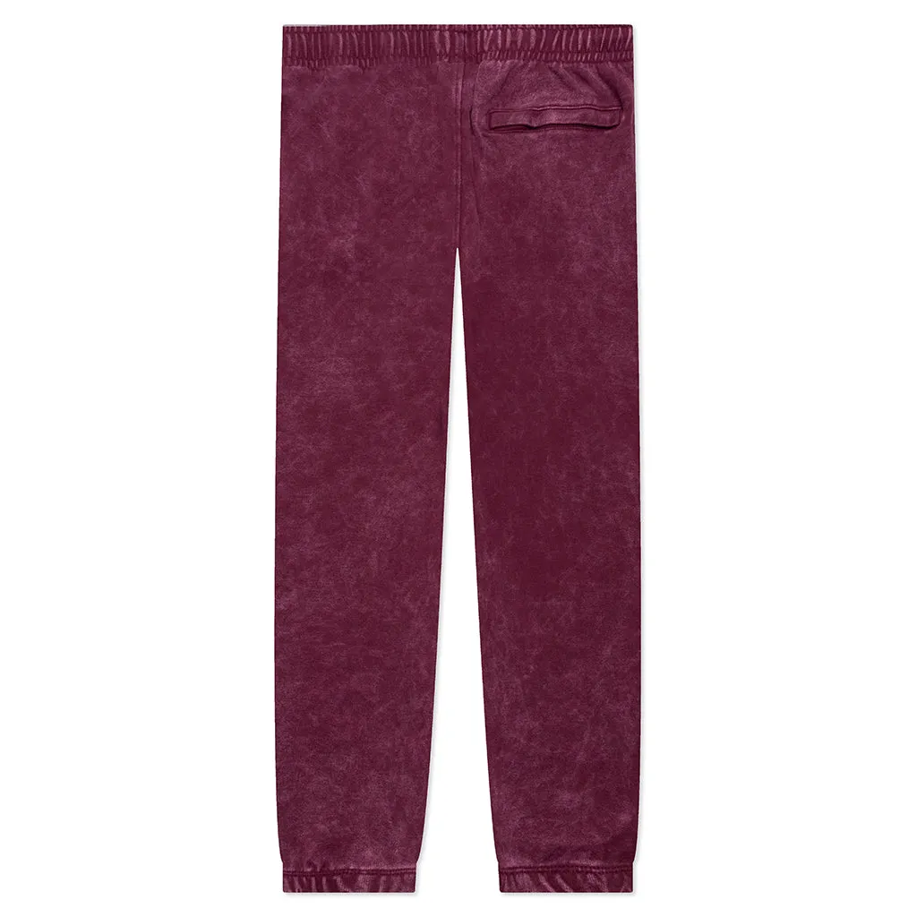 Essential Statement Fleece Pants - Cherrywood Red