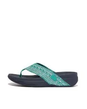 Fit Flop Surfa Geo Webbing Toe Post Sandal GA5-A51 Tahiti Blue/Navy Combo