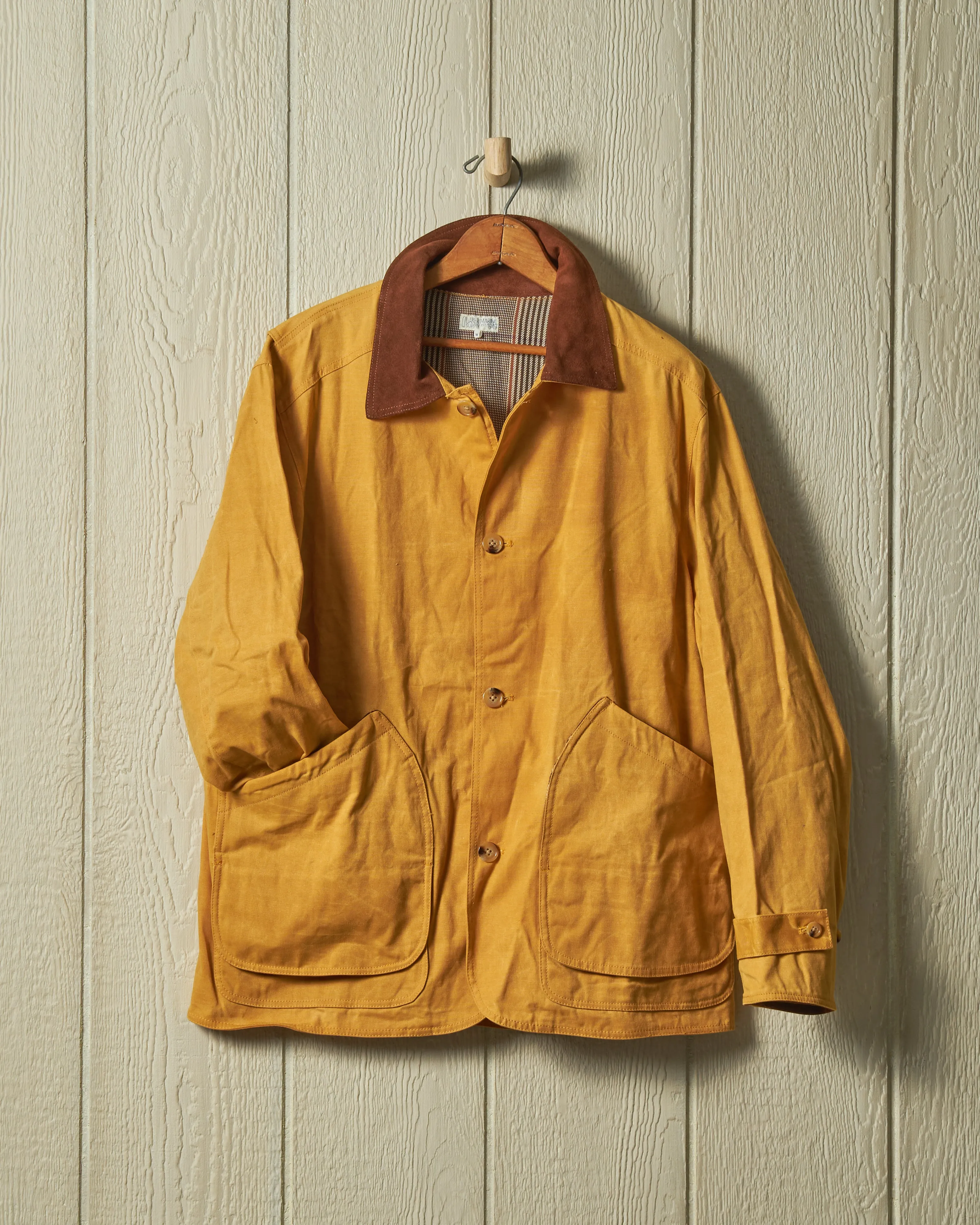 Gamekeeper Jacket in Goldenrod Waxed Canvas