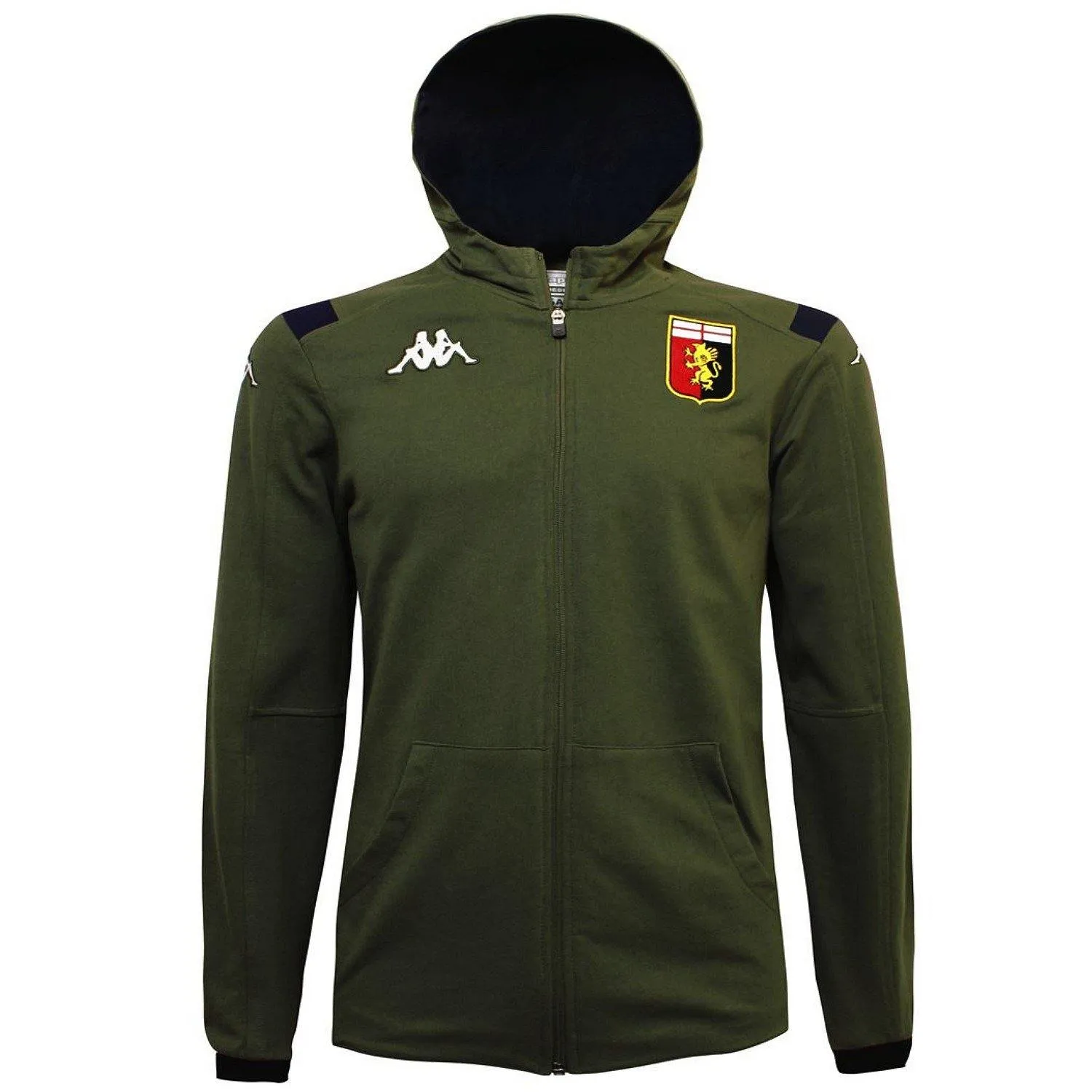 Genoa CFC green/blue hooded presentation soccer tracksuit 2019/20 - Kappa