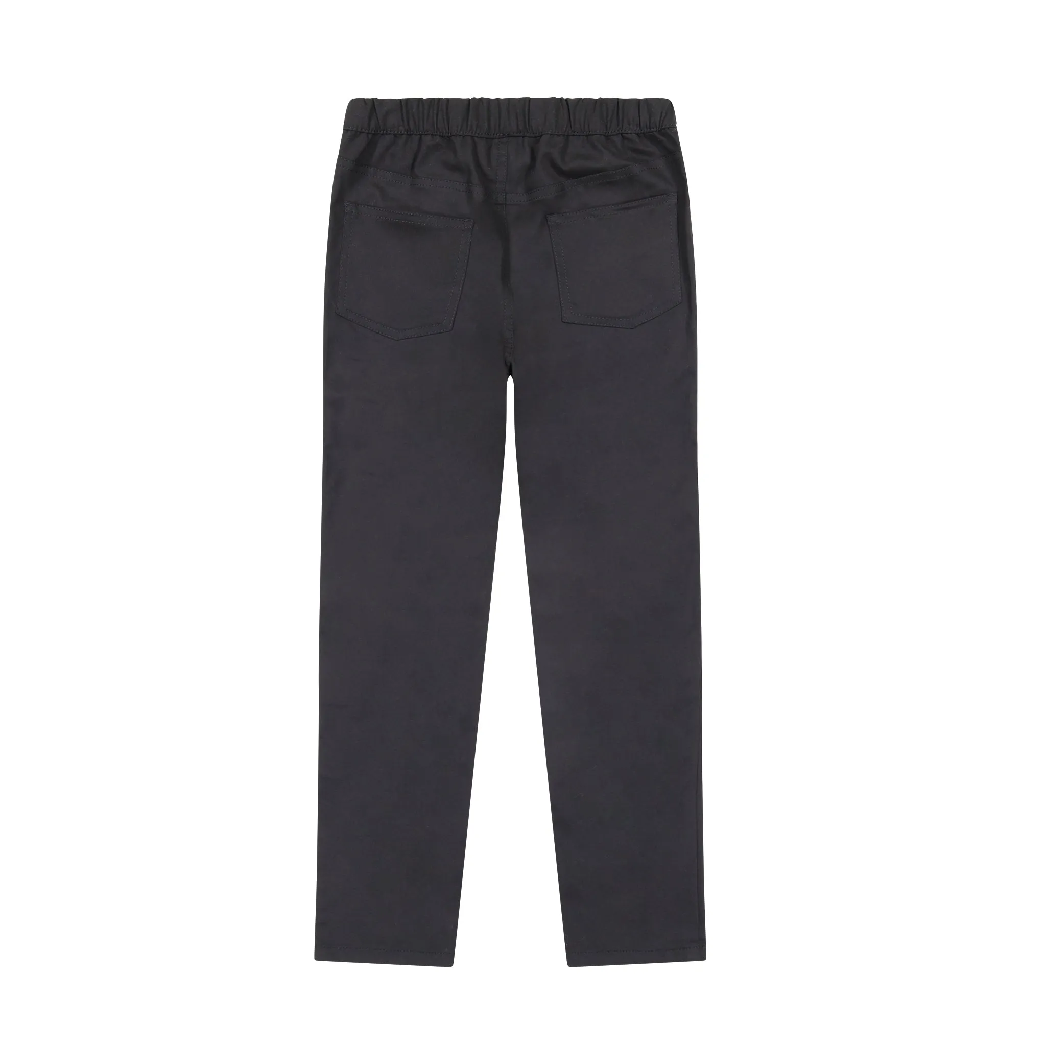 Girls Black Woven Pants (5-12 Years)