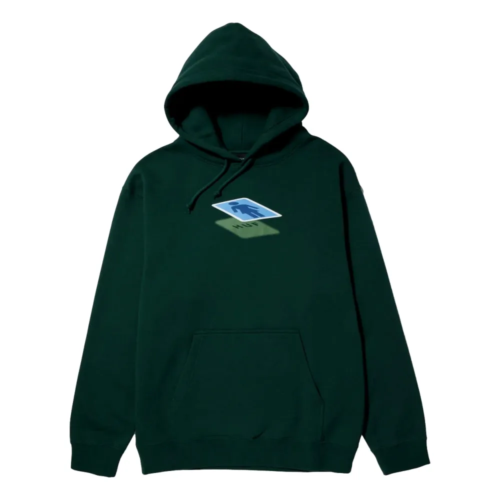 HUF HUF X CRAILTAP SHADOW P/O HOODIE-GREEN