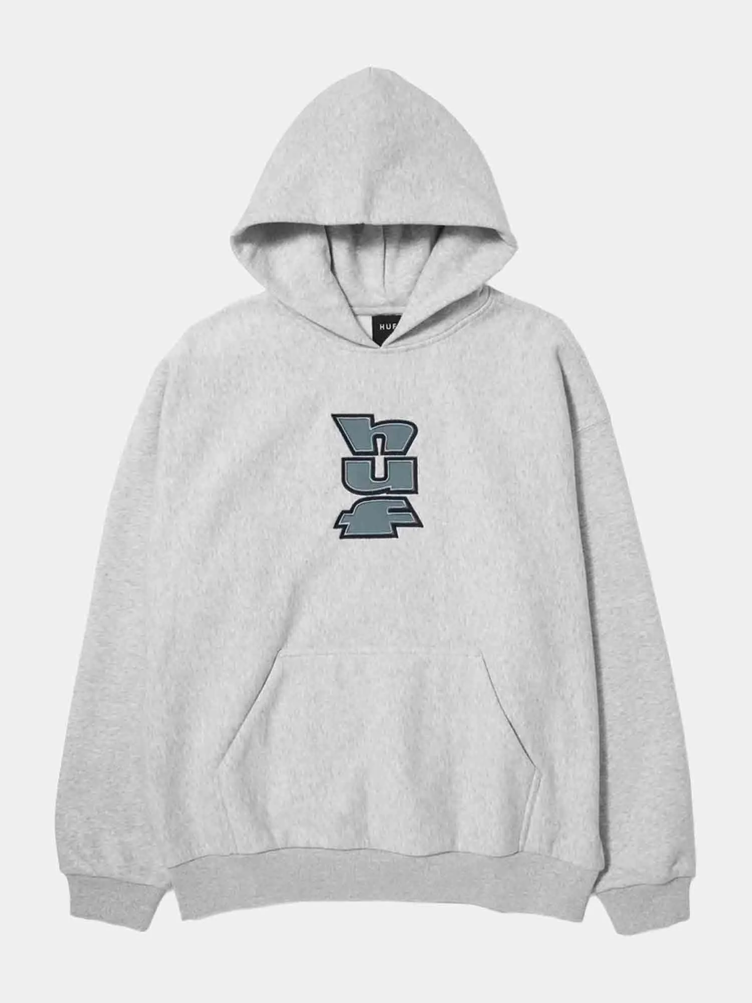 HUF Worldwide Benton Heavyweight Fleece Hood - Grey Heather