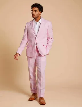 Inserch Slim Linen Suit SU880-00193 Desert Rose