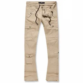 Jordan Craig Sean Stacked Flare Flight Cargo Pants (Khaki) JTF216