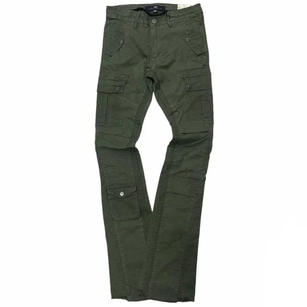 Jordan Craig Sean Stacked Flare Flight Cargo Pants (Rifle Green) JTF216