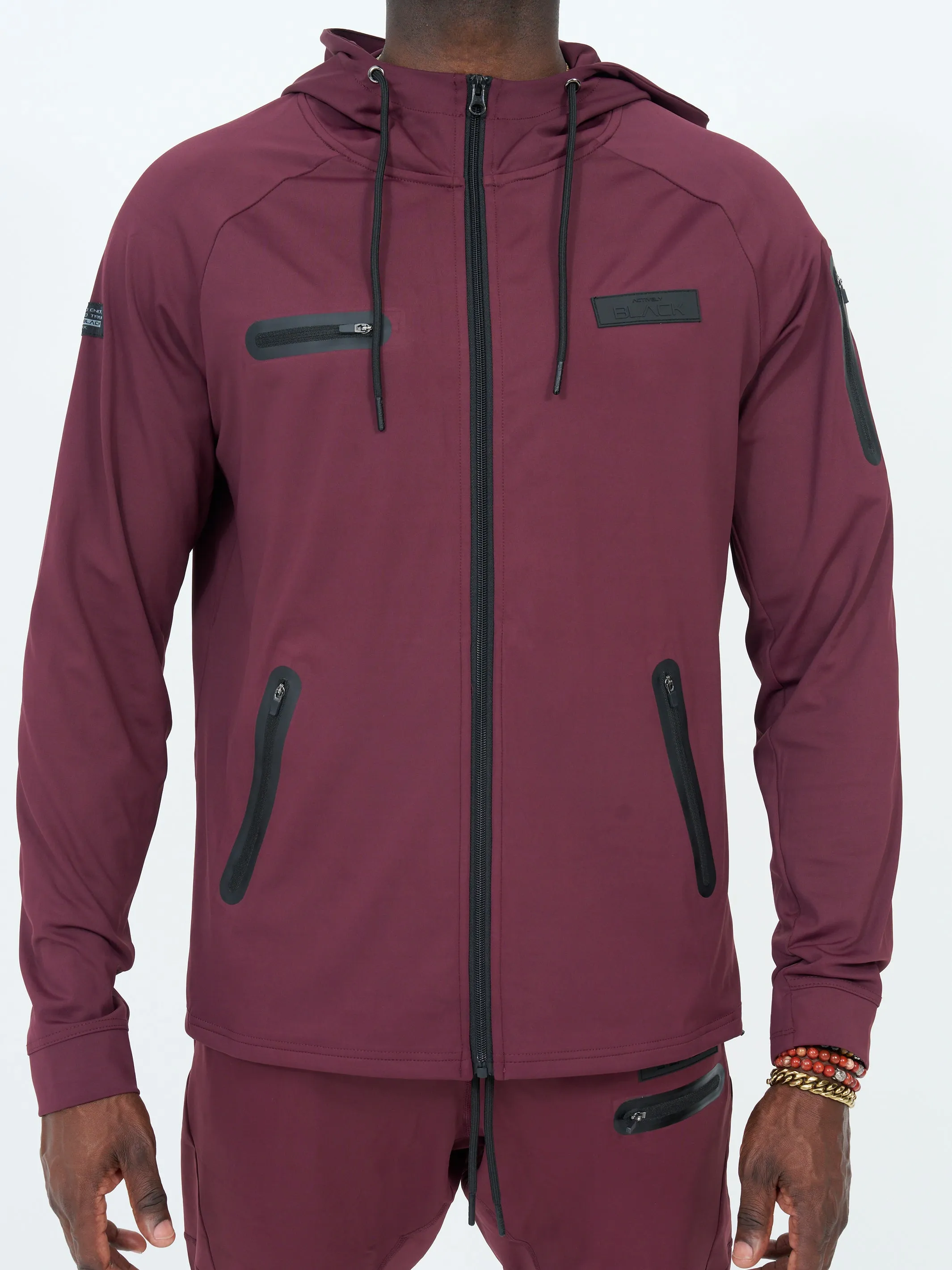 Men's Color Performance Zipper Hoodie