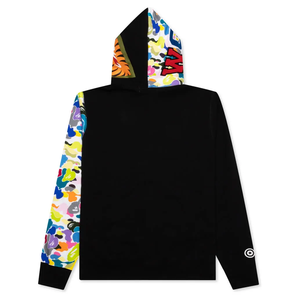 Multi Camo NYC Logo Shark Full Zip Hoodie M