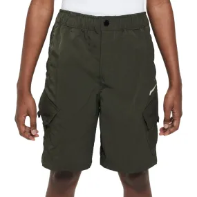 Nike SB Big Kids' Woven Cargo Shorts Green