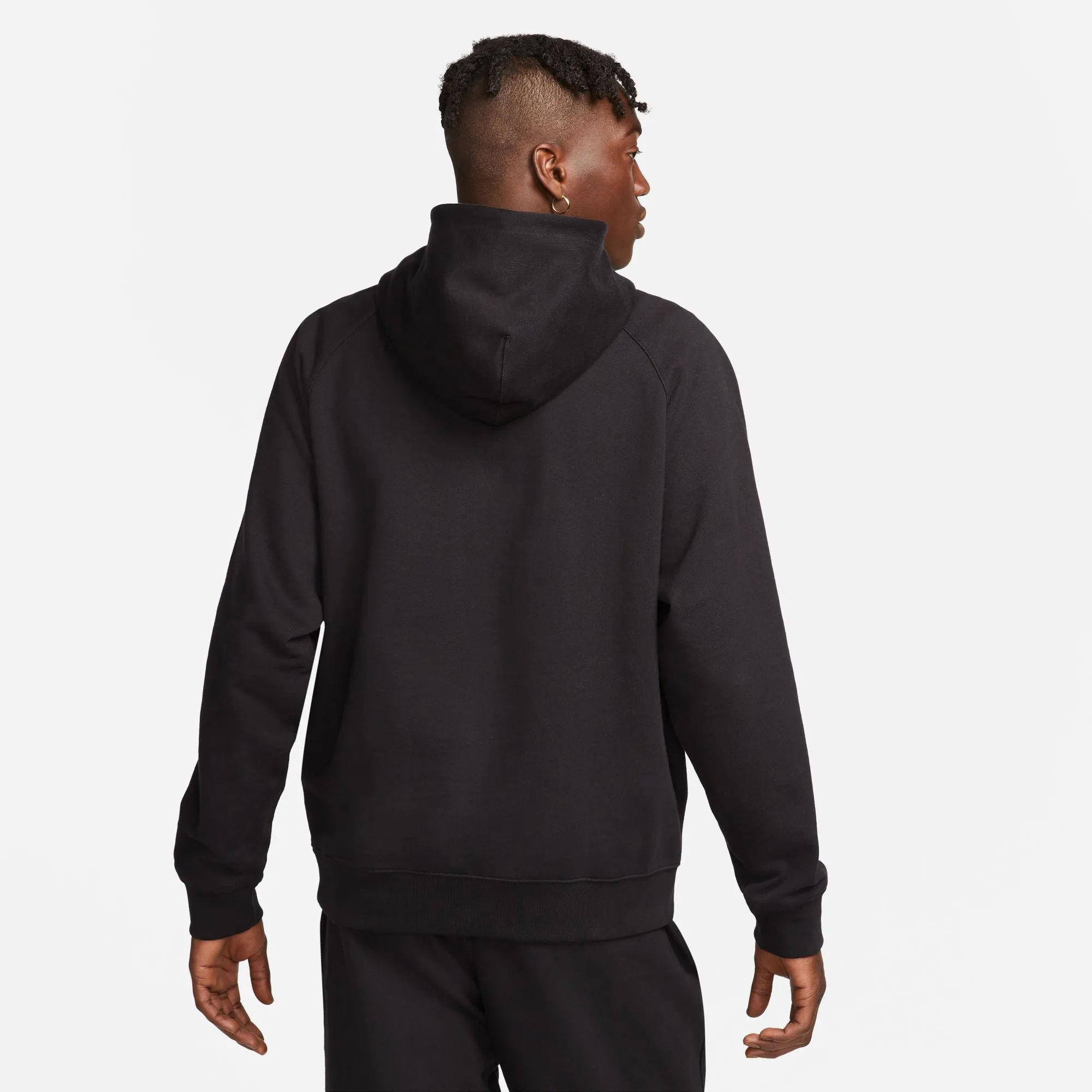 Nike Swoosh 1/2-Zip Fleece Hoodie (Black/Coconut Milk/Black)