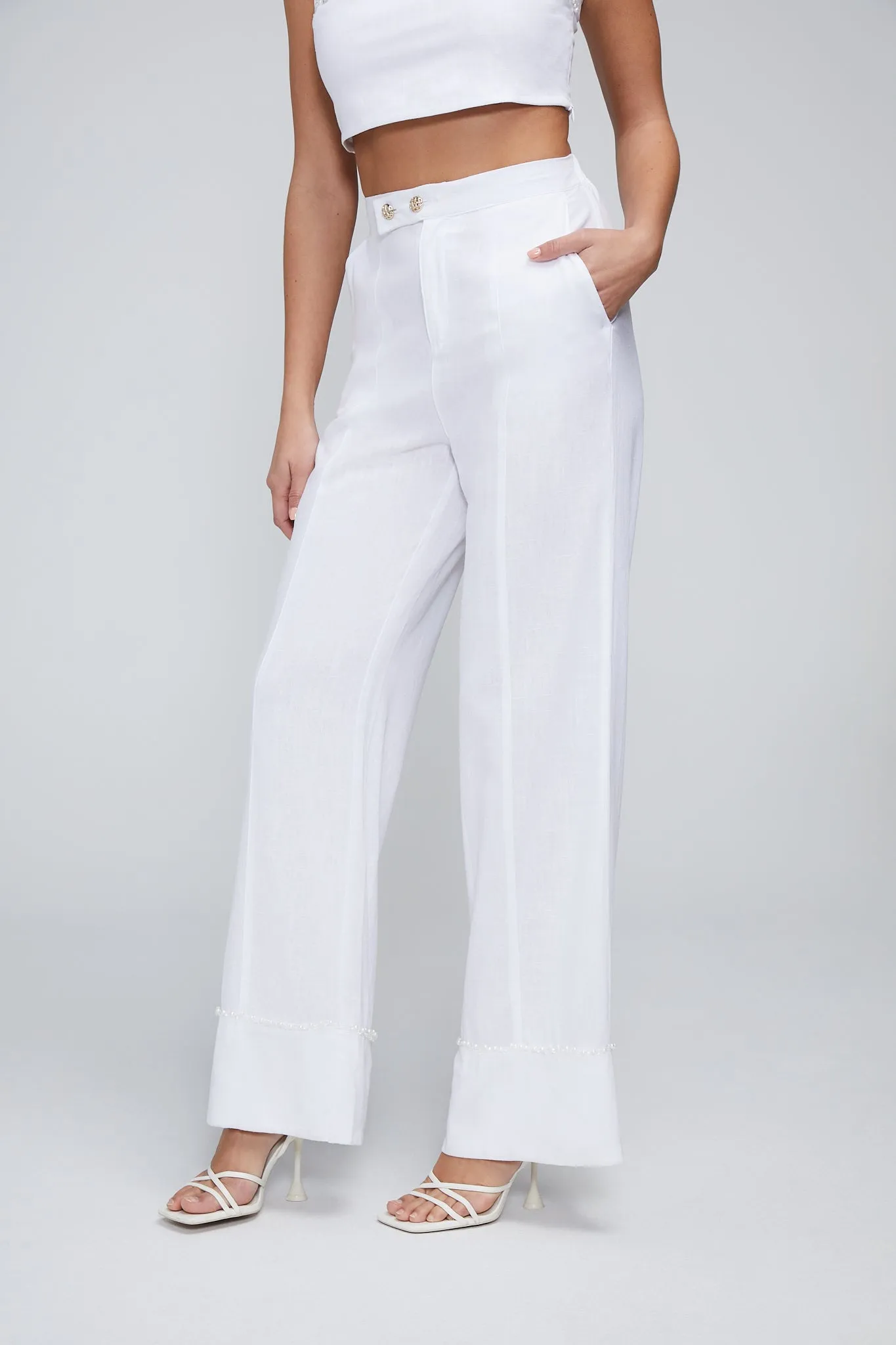 Odessa Trouser | Bright White