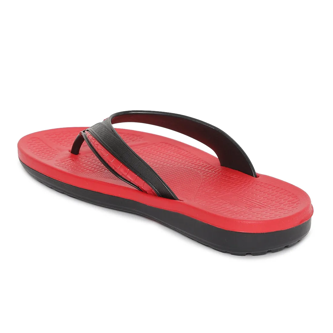 Paragon Ultra-Comfortable Black Casual Flip Flops for Men