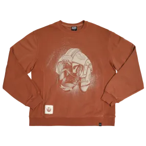 Rebel Helmet Illustration Washed Sweatshirt