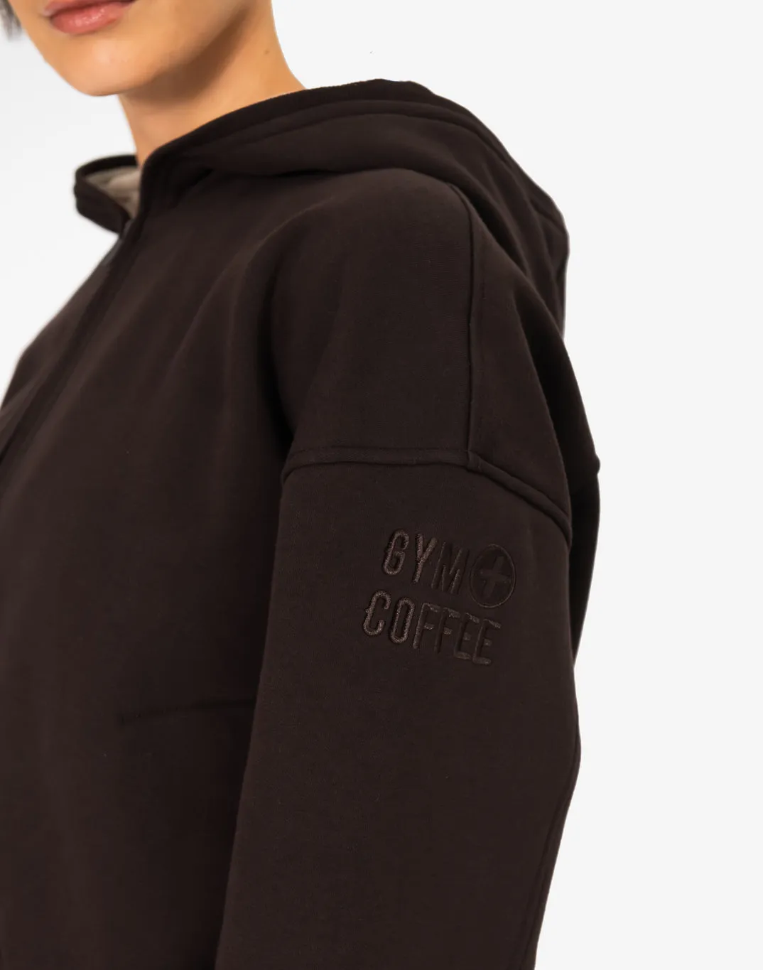 Sierra Fleece Zip Hoodie in Espresso