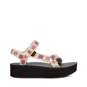 TEVA SANDALO FLATFORM UNIVERSAL CROCHET 1150210 NERO MULTI