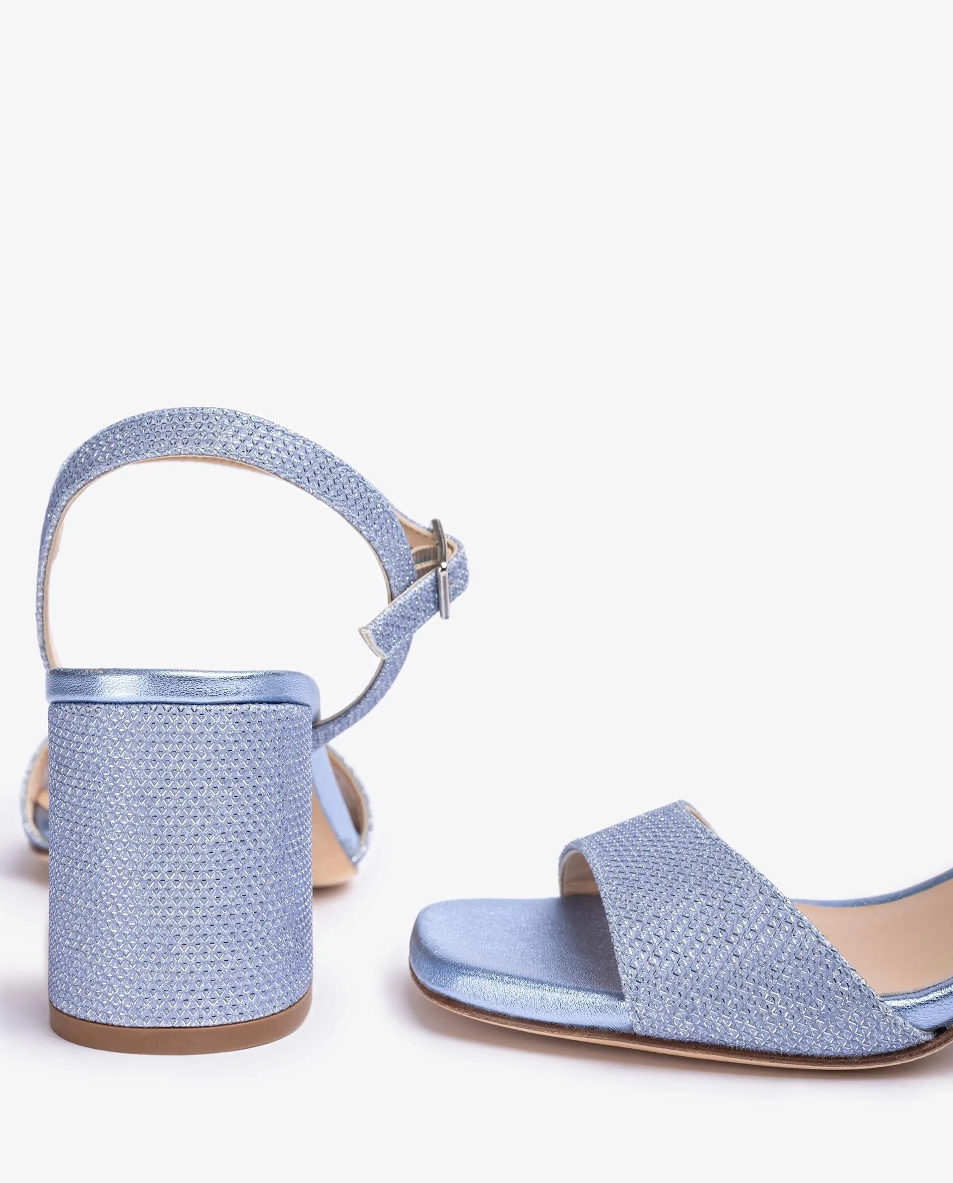 UNISA MORATY GLITZY SQUARE TOE SANDAL