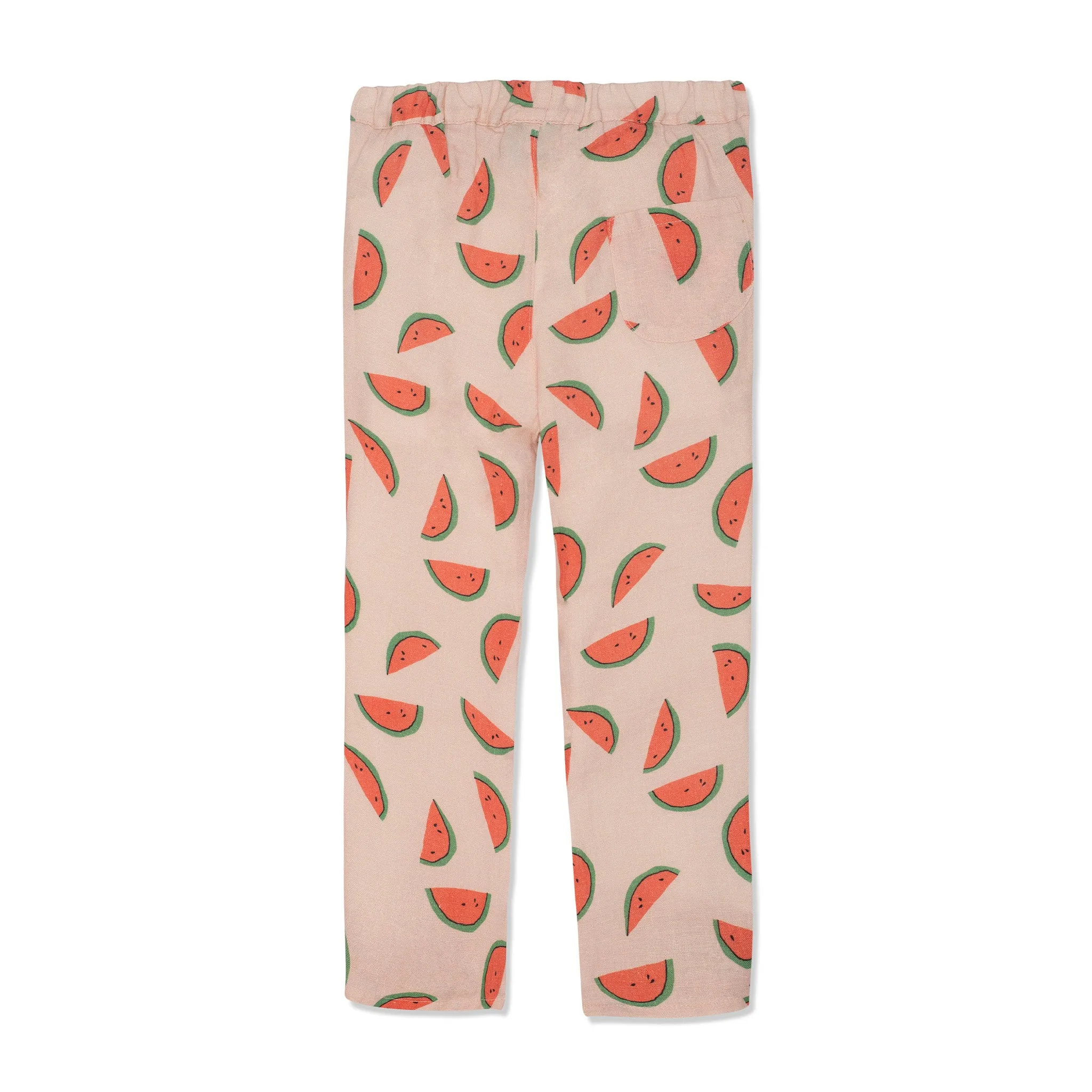 Watermelon Slices Linen Kid Pants