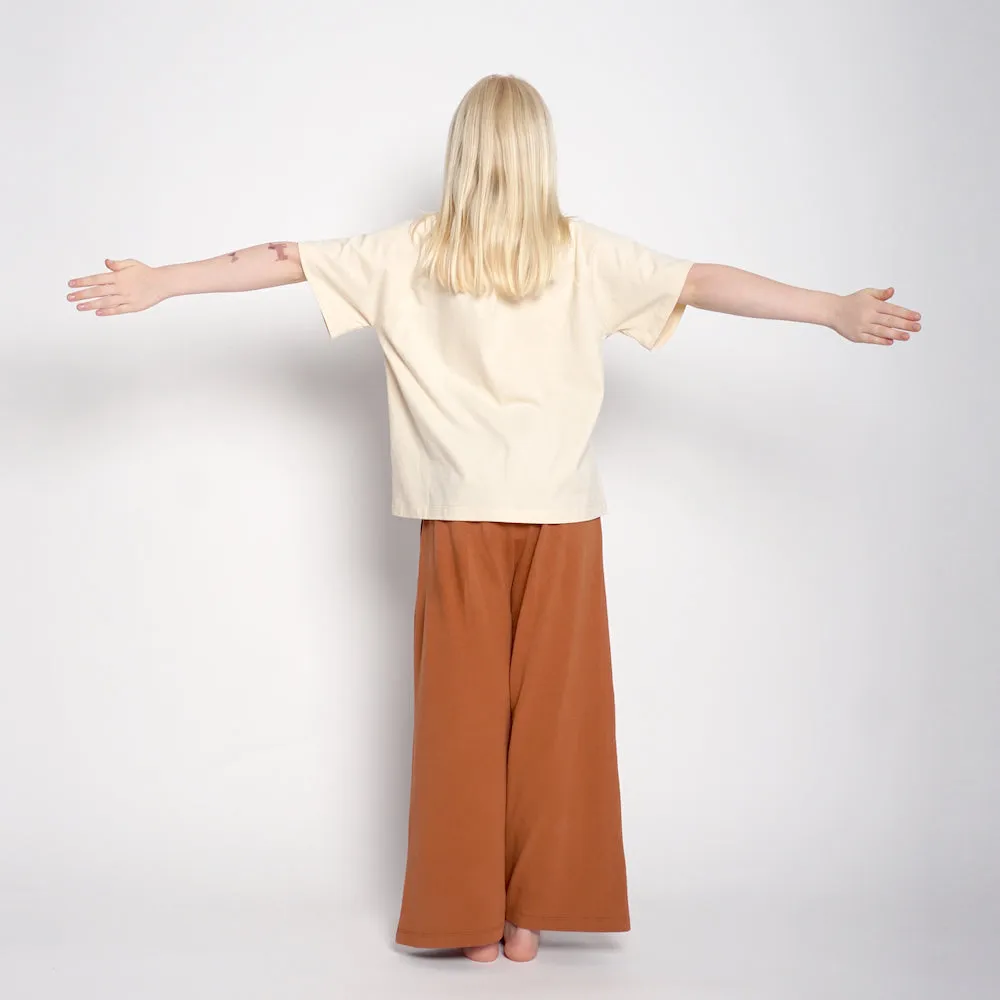 Wide Leg Pants Caramel Cookie